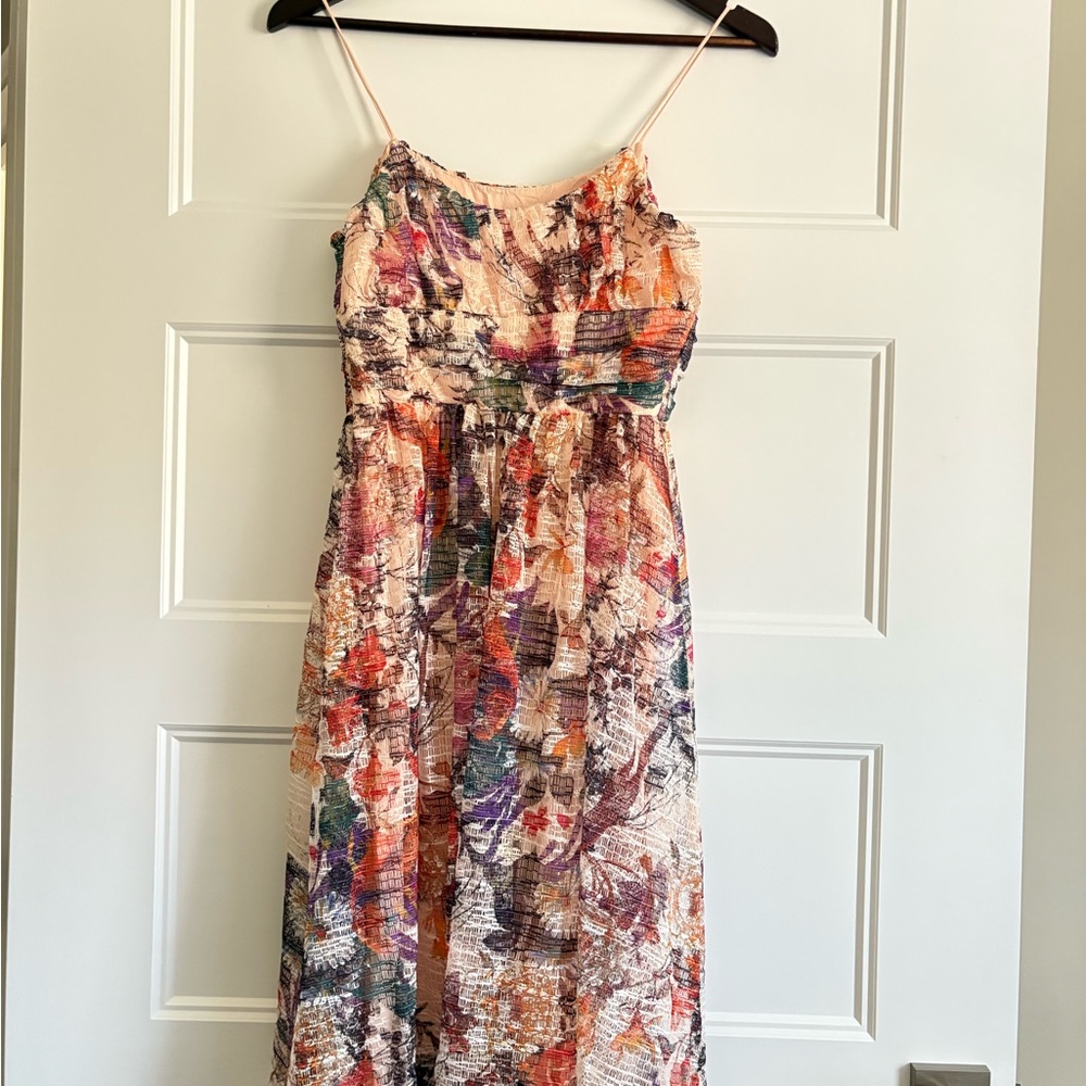 Anthropologie Maeve Mackenzie Floral Fit n Flare Dress Size 2 - Picture 10 of 14